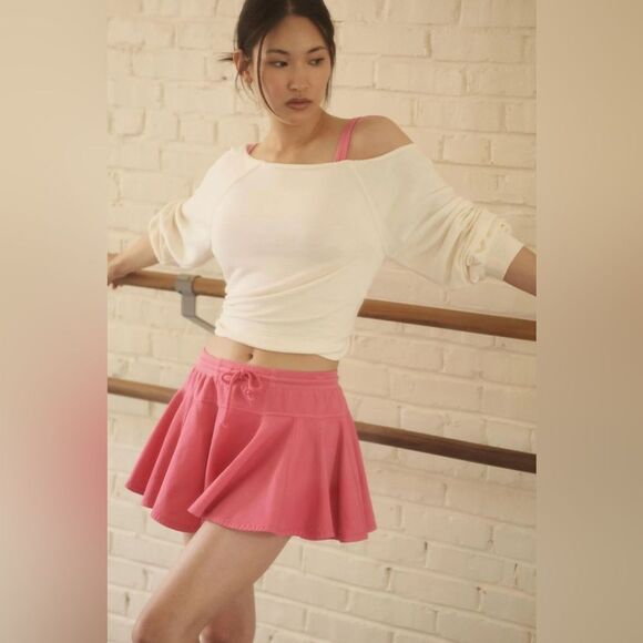 Daily Practice by Anthropologie Courtside Pink Mini Skirt L - Picture 1 of 5